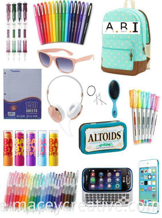 OEM Custom Design Fashion Girl Back to School Bag Stationery Set